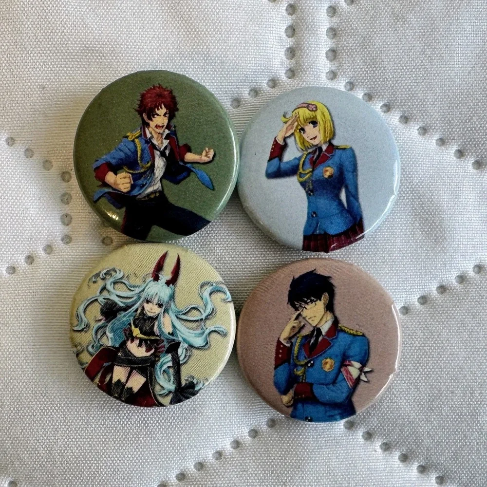 Valkyria Chronicles II PAX Prime 2010 Official SEGA Promo Pin Set (4pc)